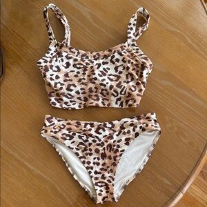 Leopard Print Aerie Bikini Size Small